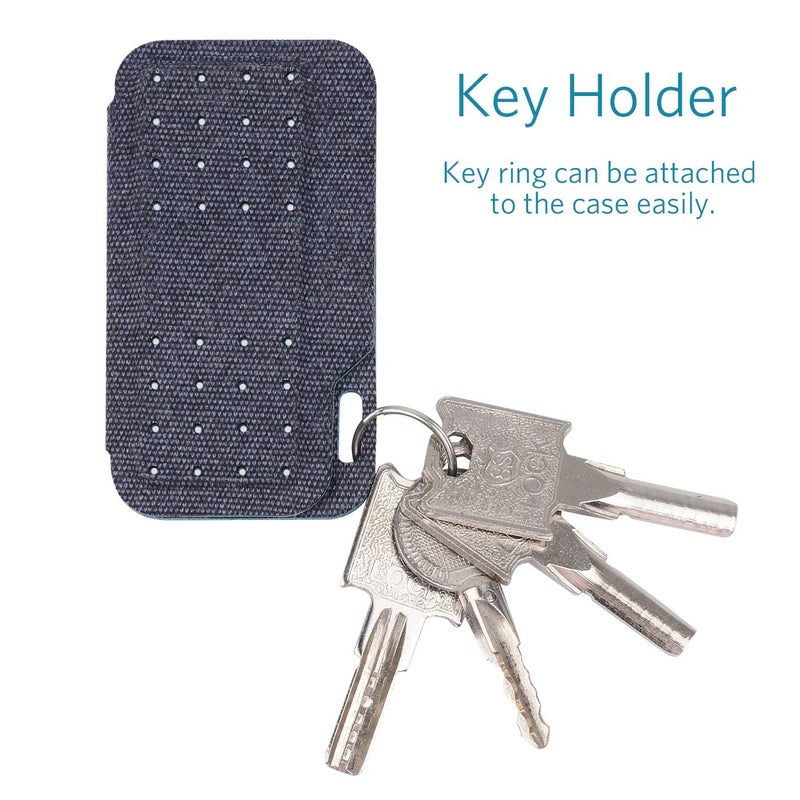 CoBak Carrying case for Kardia Mobile EKG Monitor - Travel Kardia Case Fits in Pocket, Features Magnetic Closure to Keep Kardia Device Safe On The Go, NOT Fit KardiaMobile 6L,Dark Blue - Image 5